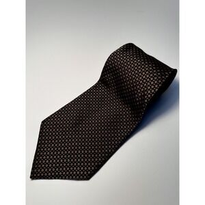 Polo Ralph Lauren Silk Black with Red and Gold Neck Tie USA Length 59" Width 4"